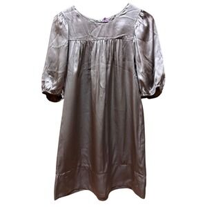 Kensie 100% Silk Mini Dress Size‎ 4 Champagne Excellent